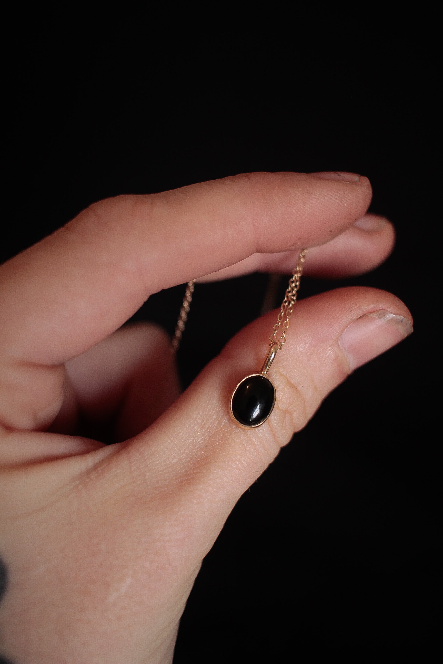 Onyx Window Necklace