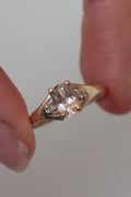 Morganite + Diamond Ring