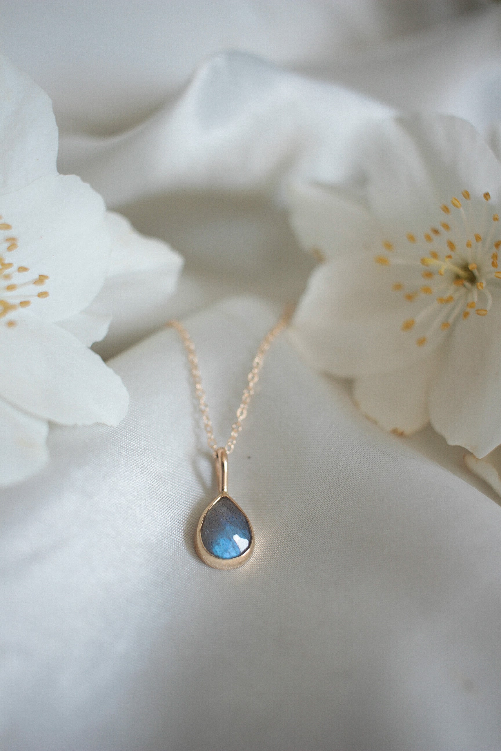 Labradorite Drop Necklace