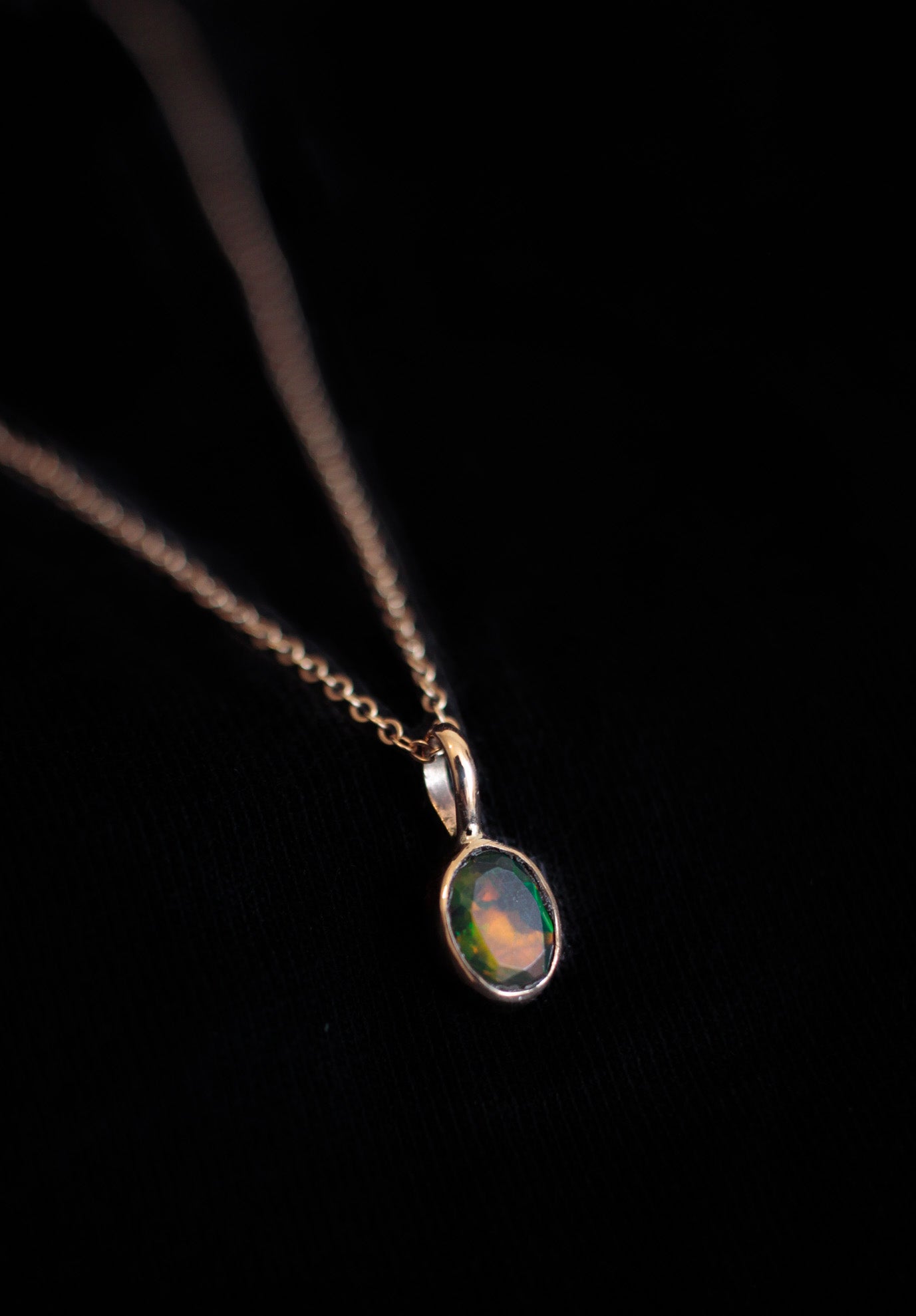 Black Opal Pendant