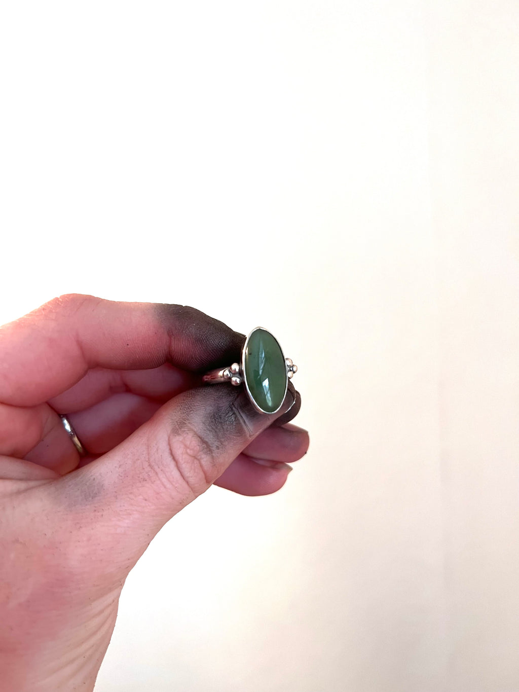 Elongated Jade Ring