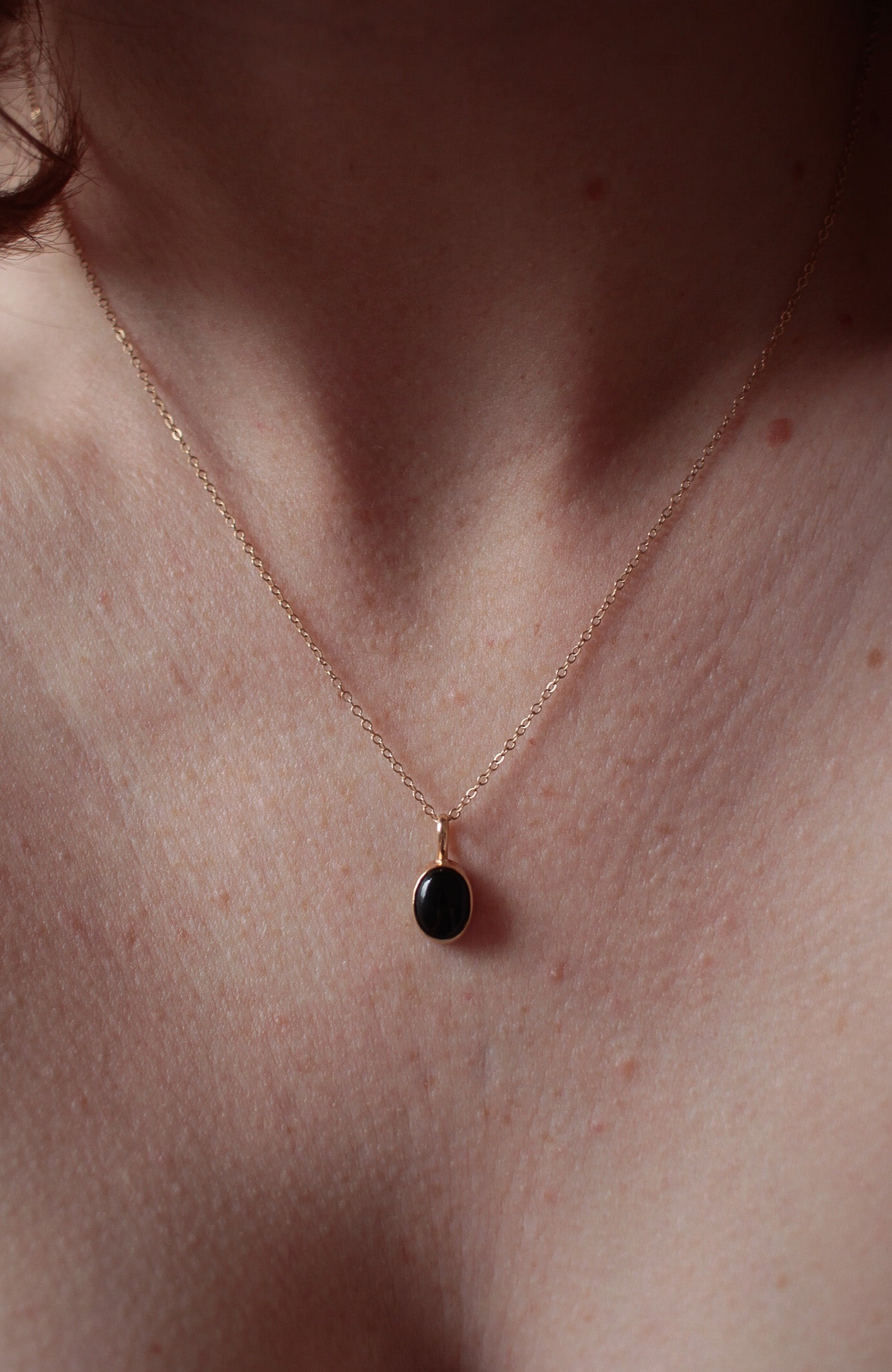 Onyx Window Necklace