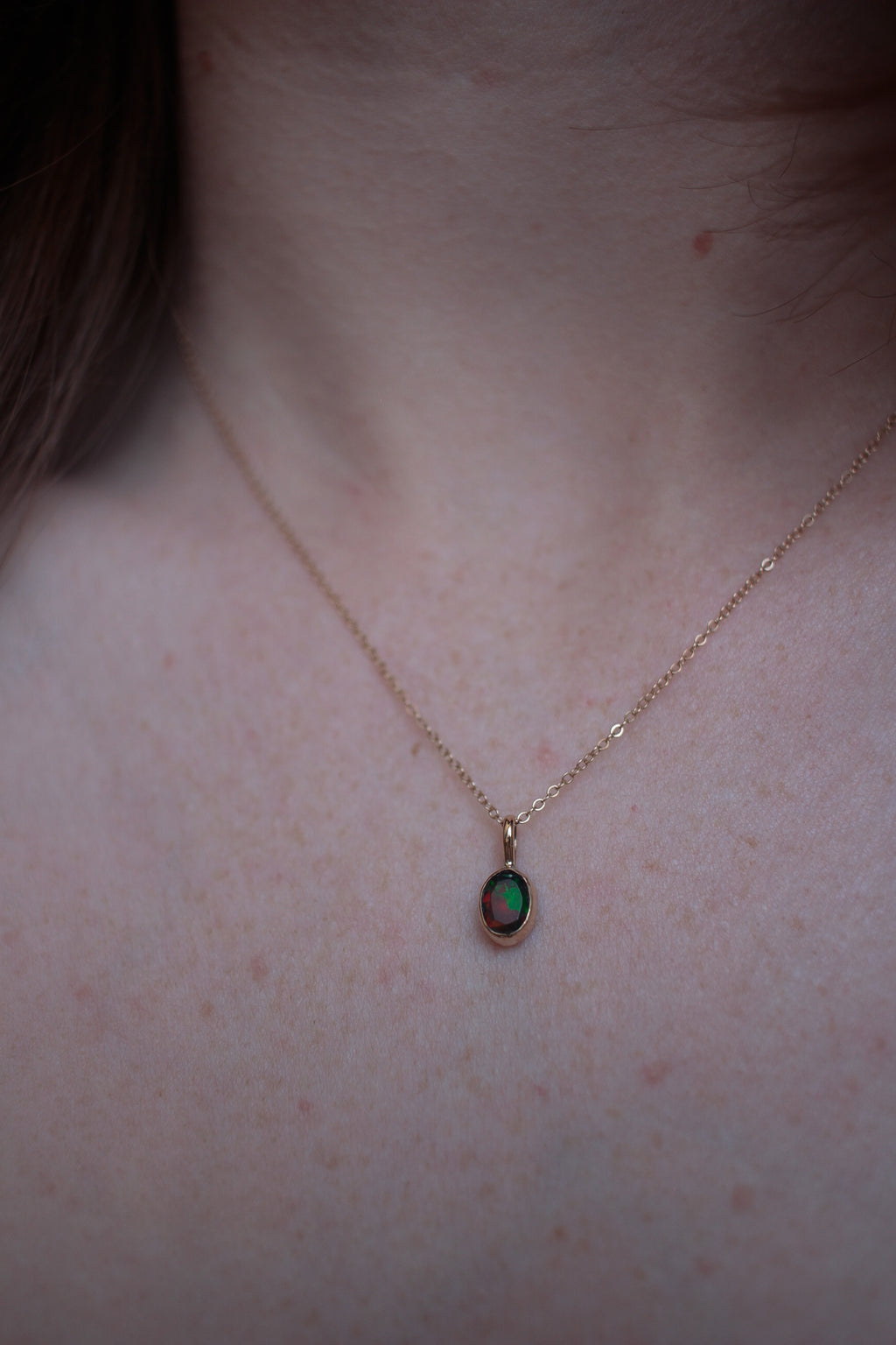 Black Opal Pendant