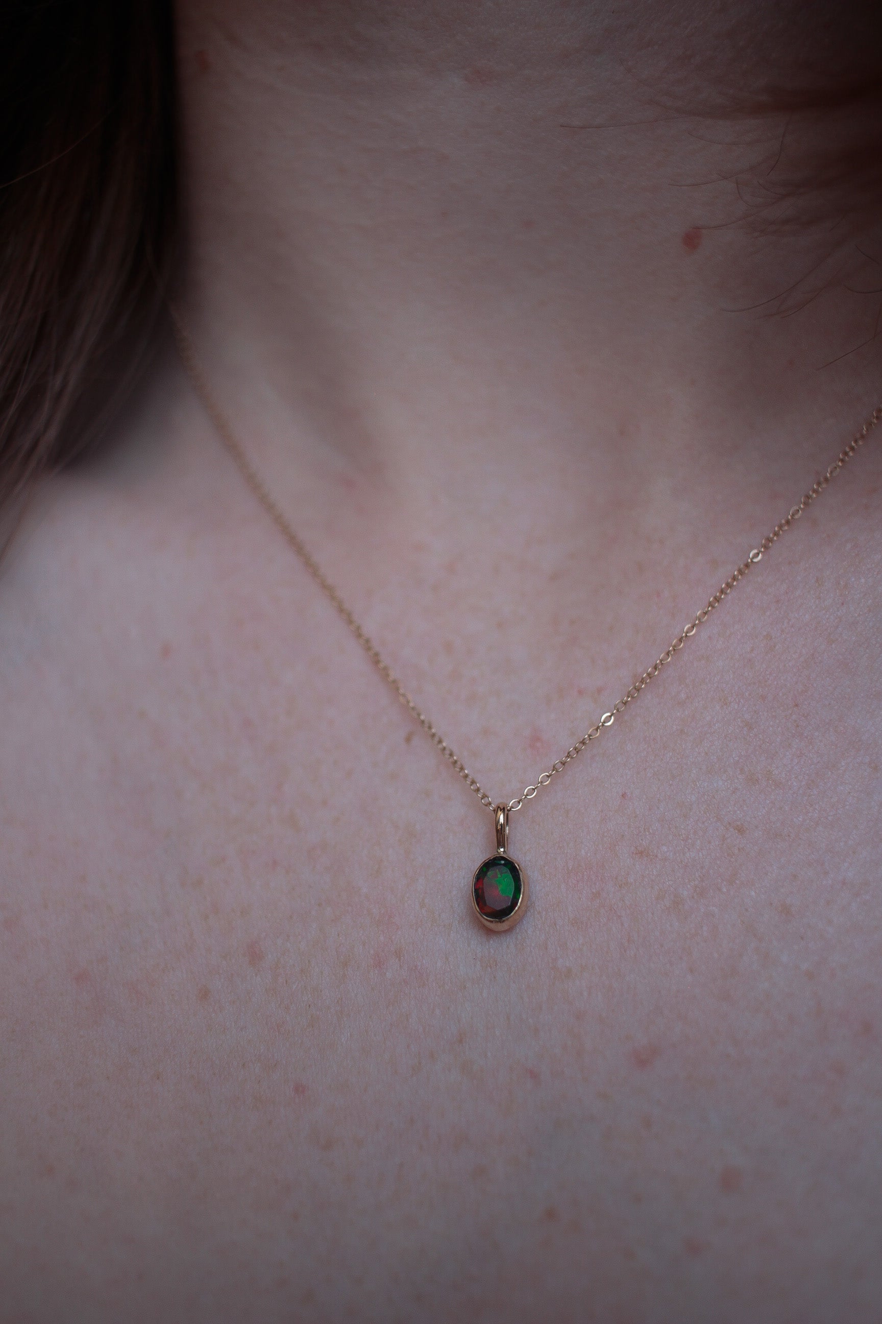 Black Opal Pendant
