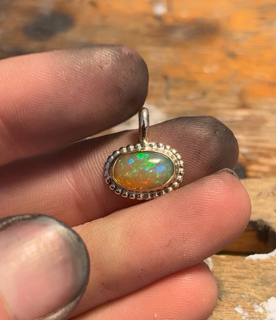 Fire Opal Pendant