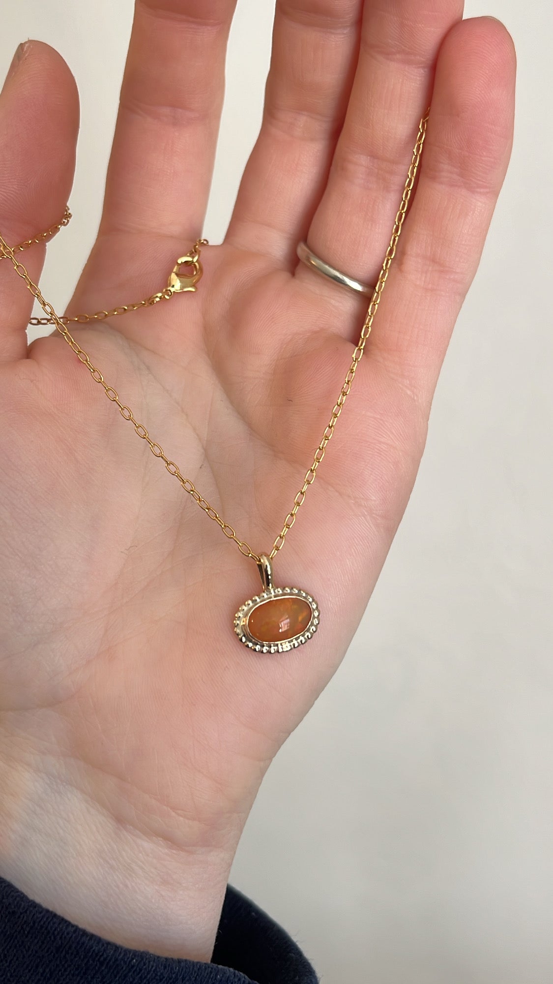 Fire Opal Pendant