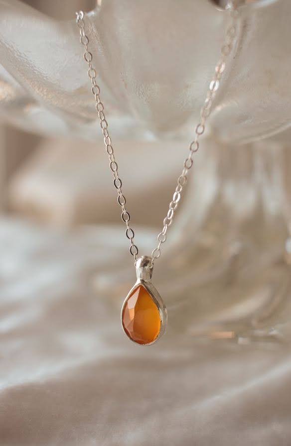 Tangerine Quartz Pendant