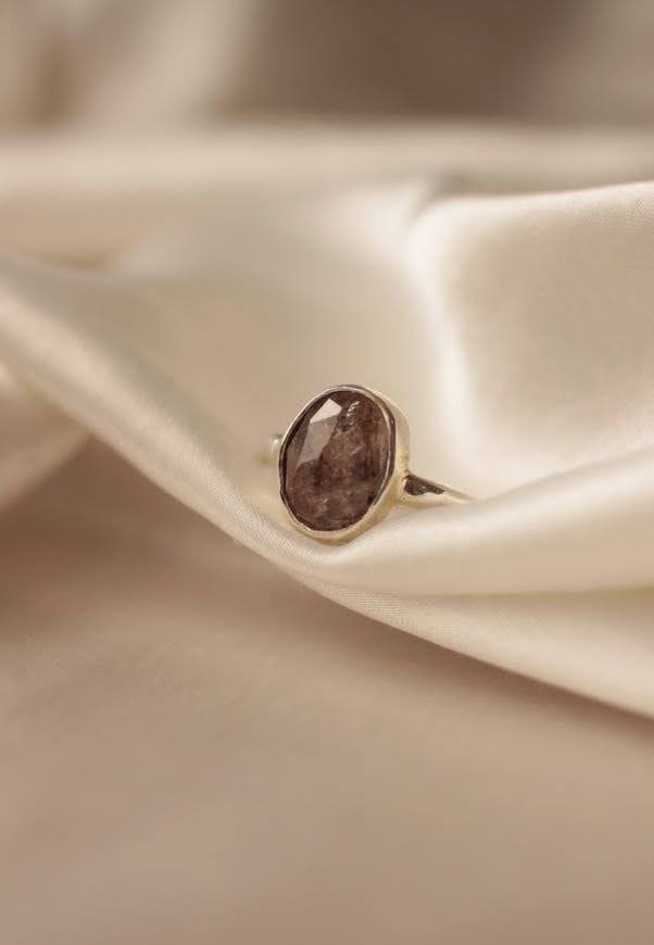 Herkimer Quartz Ring