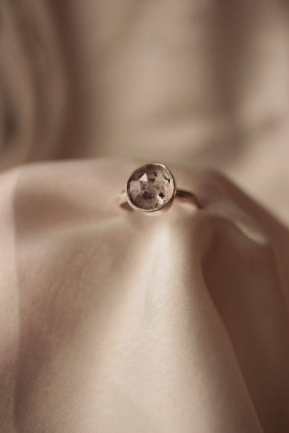 Herkimer Quartz Ring