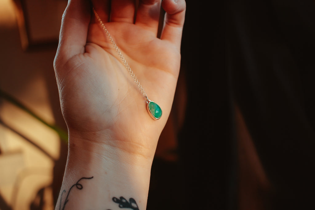 Turquoise Drop Necklace