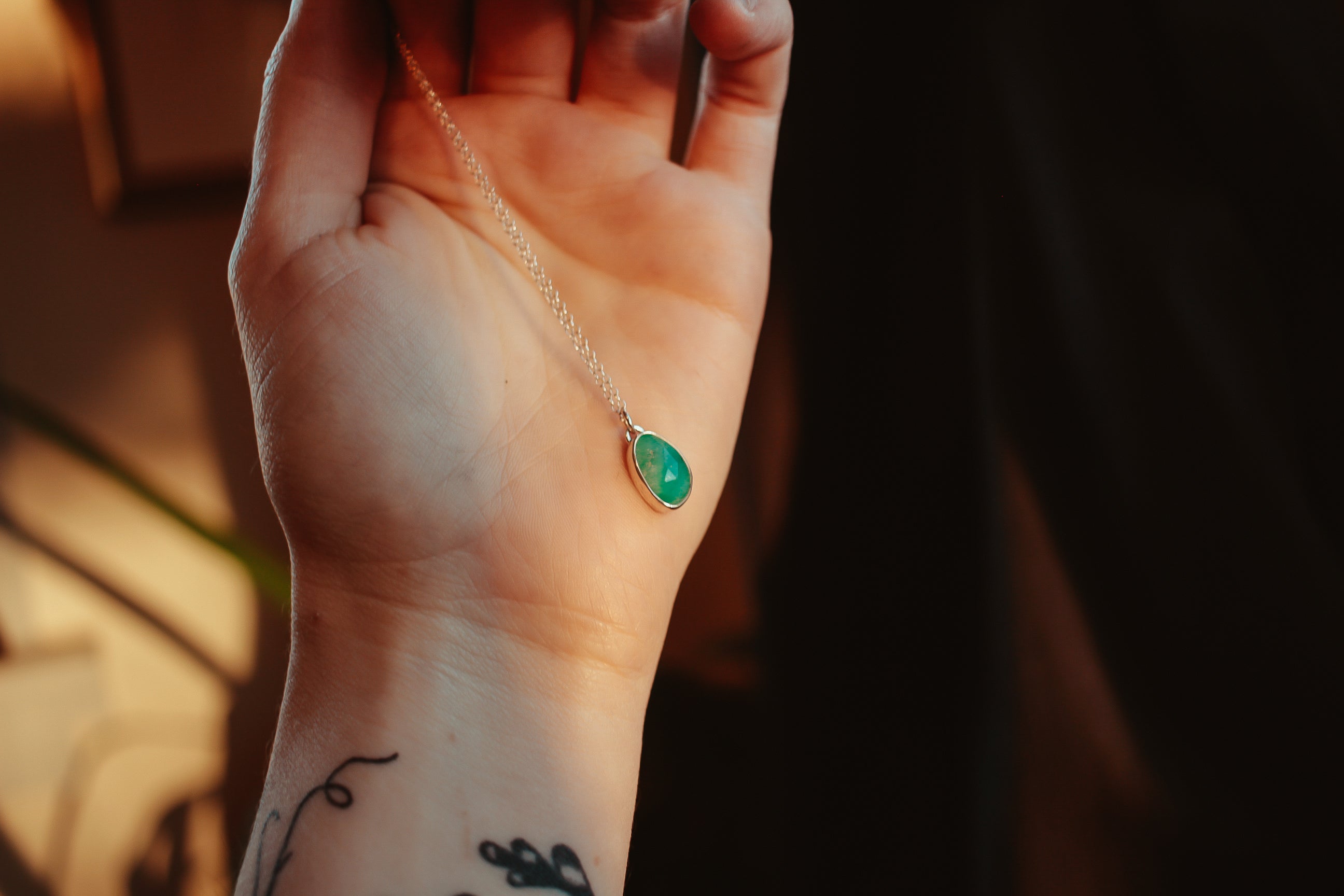 Turquoise Drop Necklace