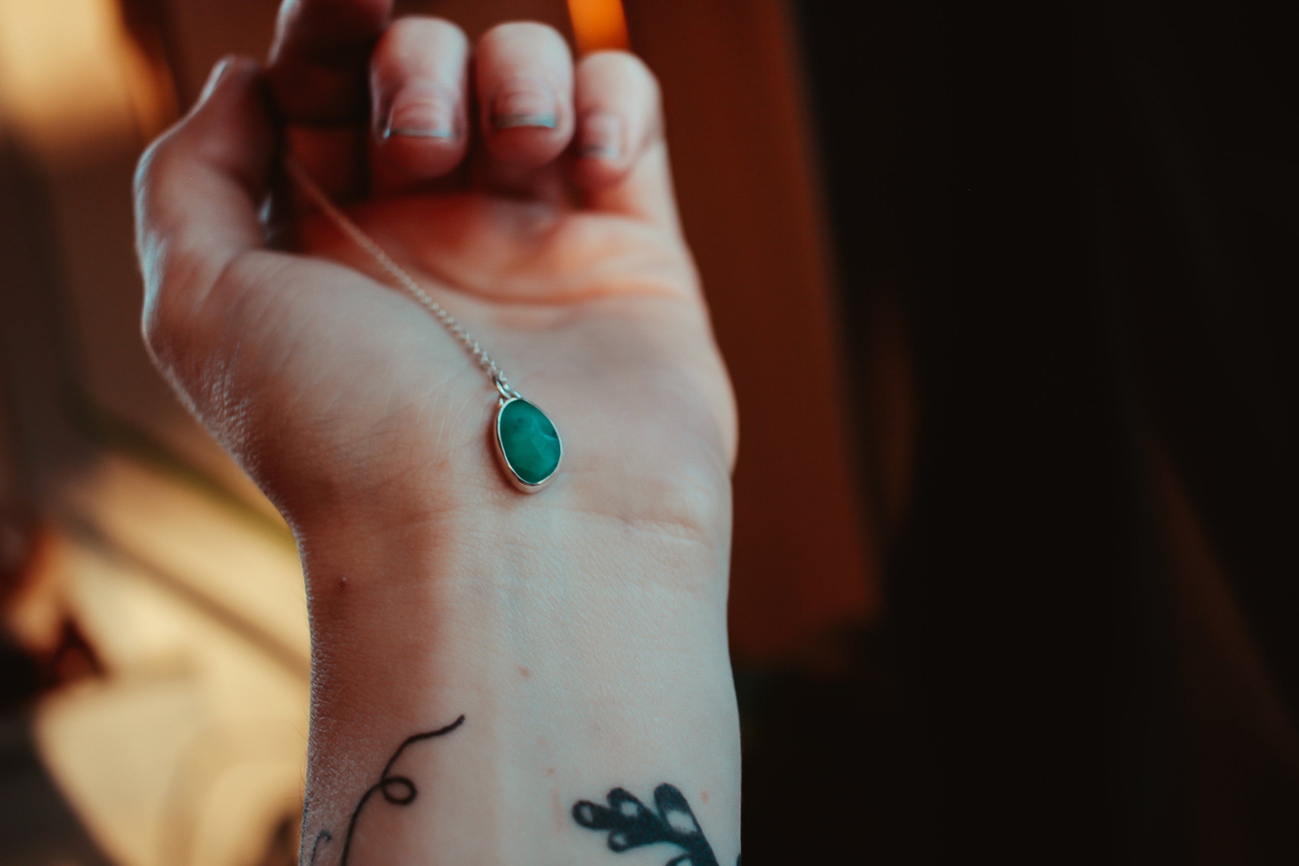 Turquoise Drop Necklace