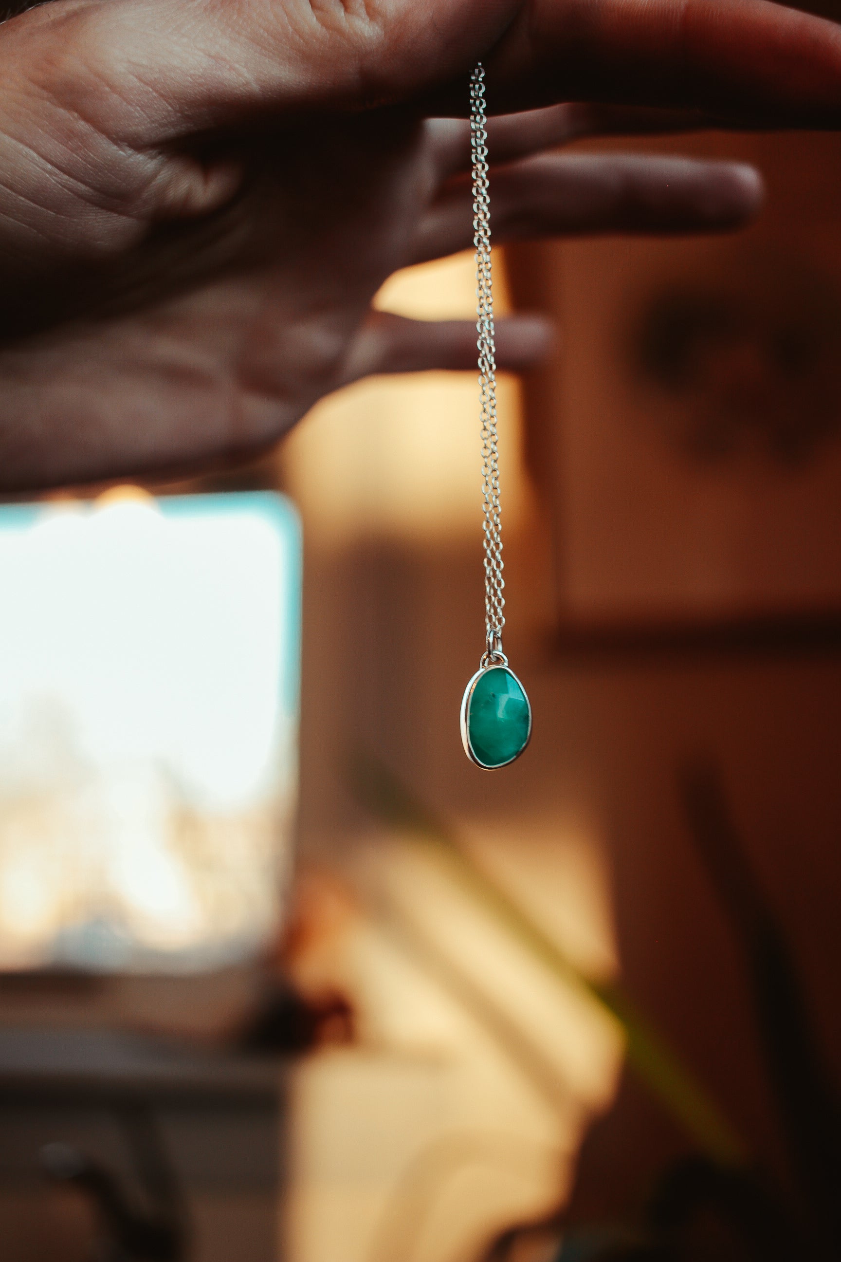 Turquoise Drop Necklace