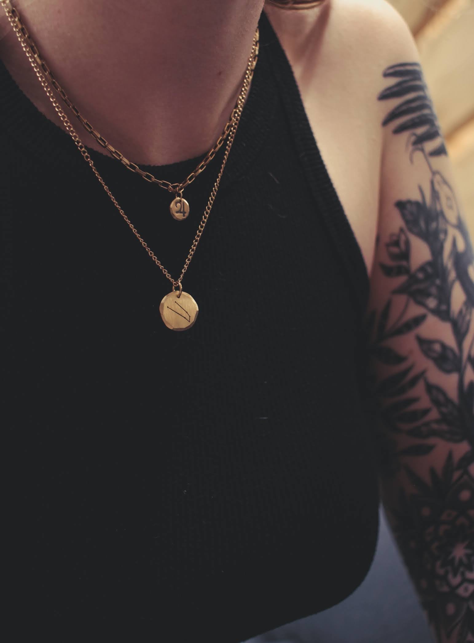 Planet Symbol Layering Necklaces