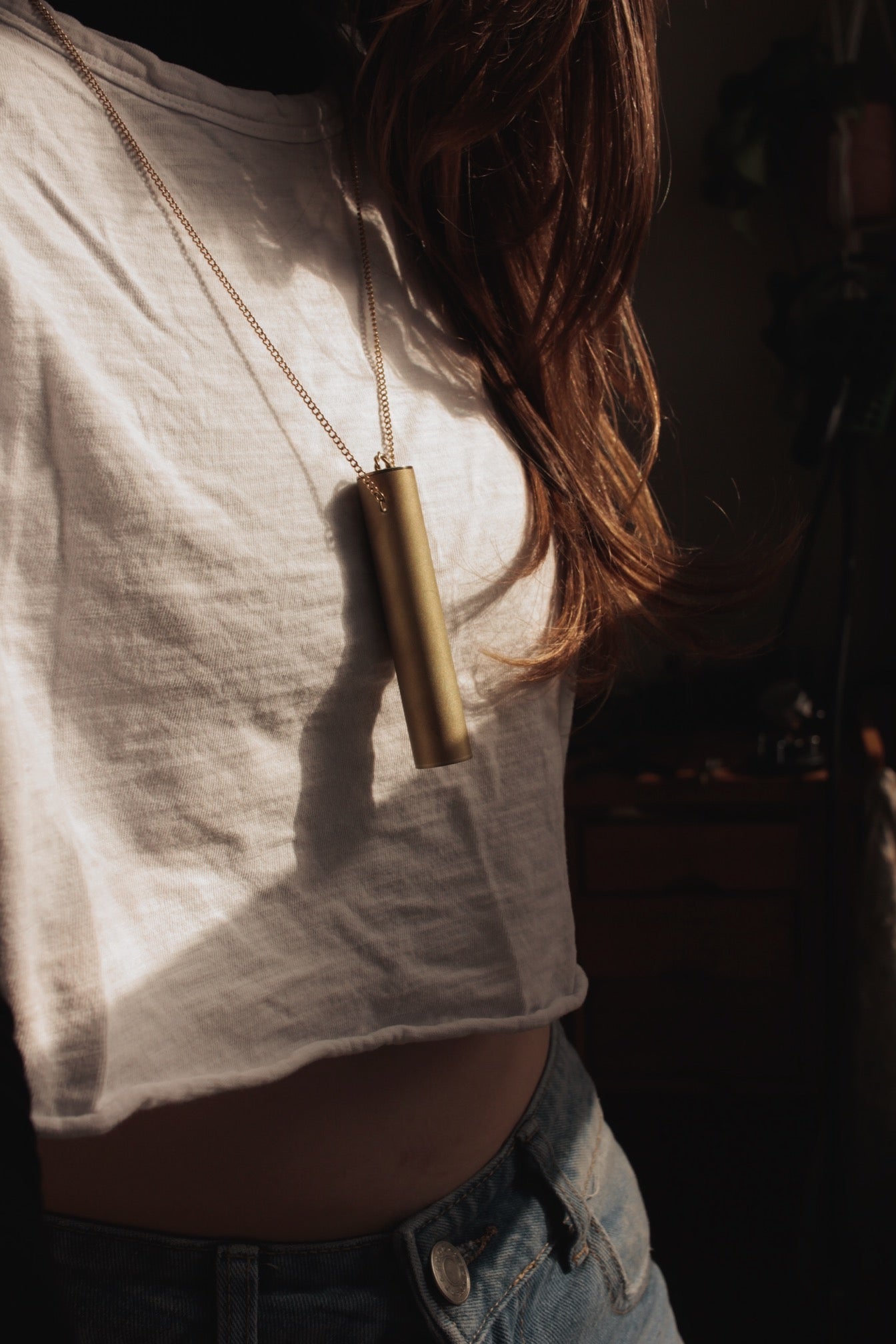 Brushed Vessel Necklace