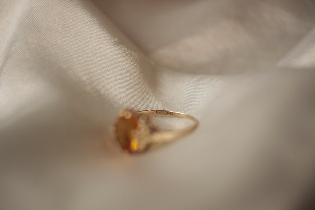 Bubble Citrine Ring