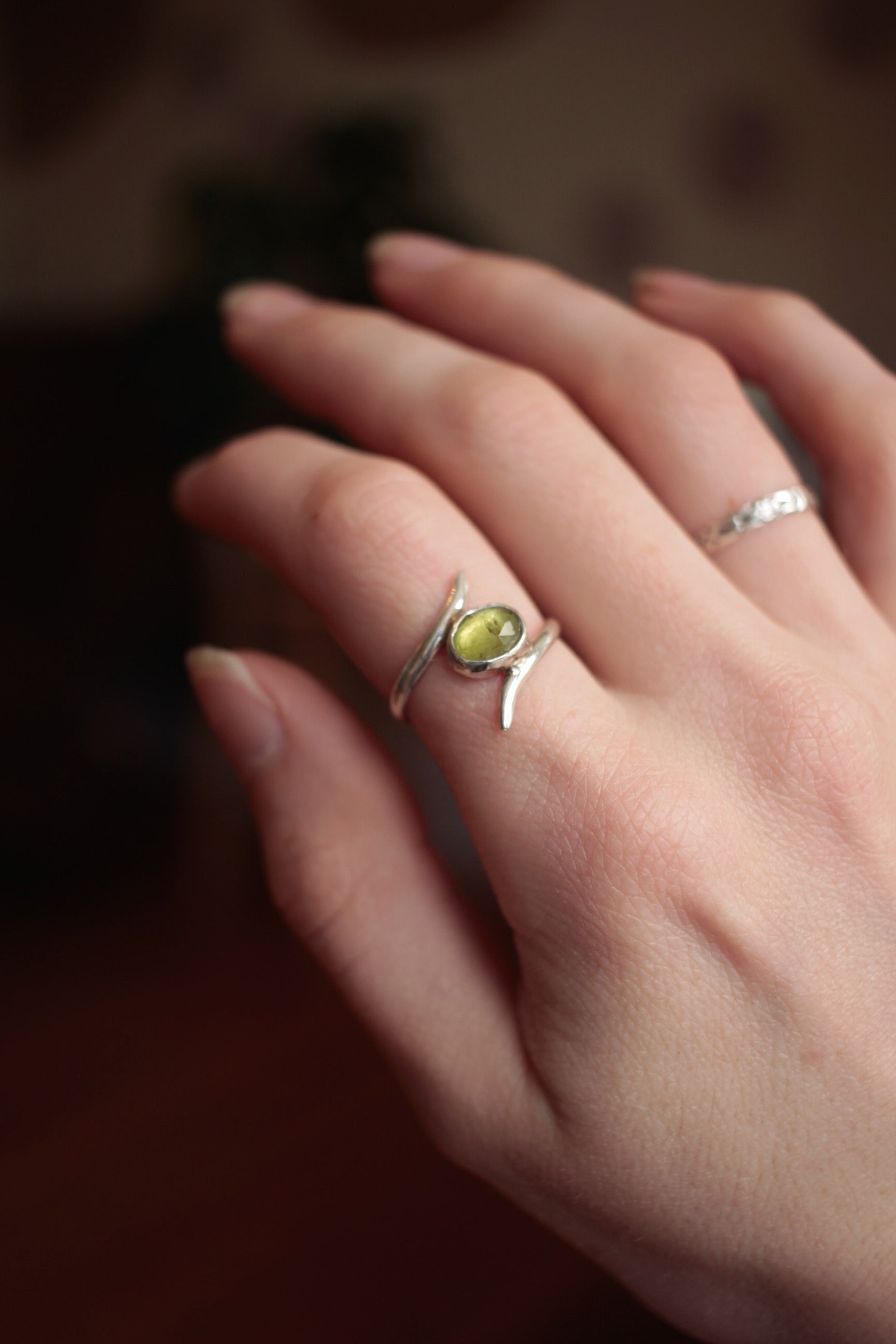 Peridot Wrap Ring